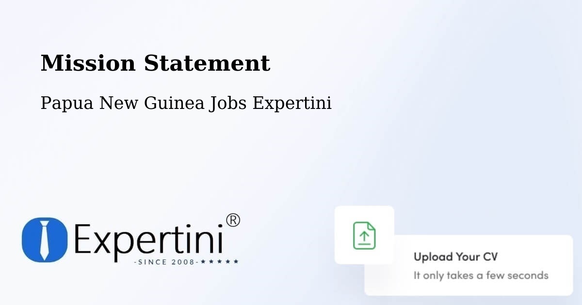 Corporate Mission – Sumkar - Papua New Guinea Jobs Expertini